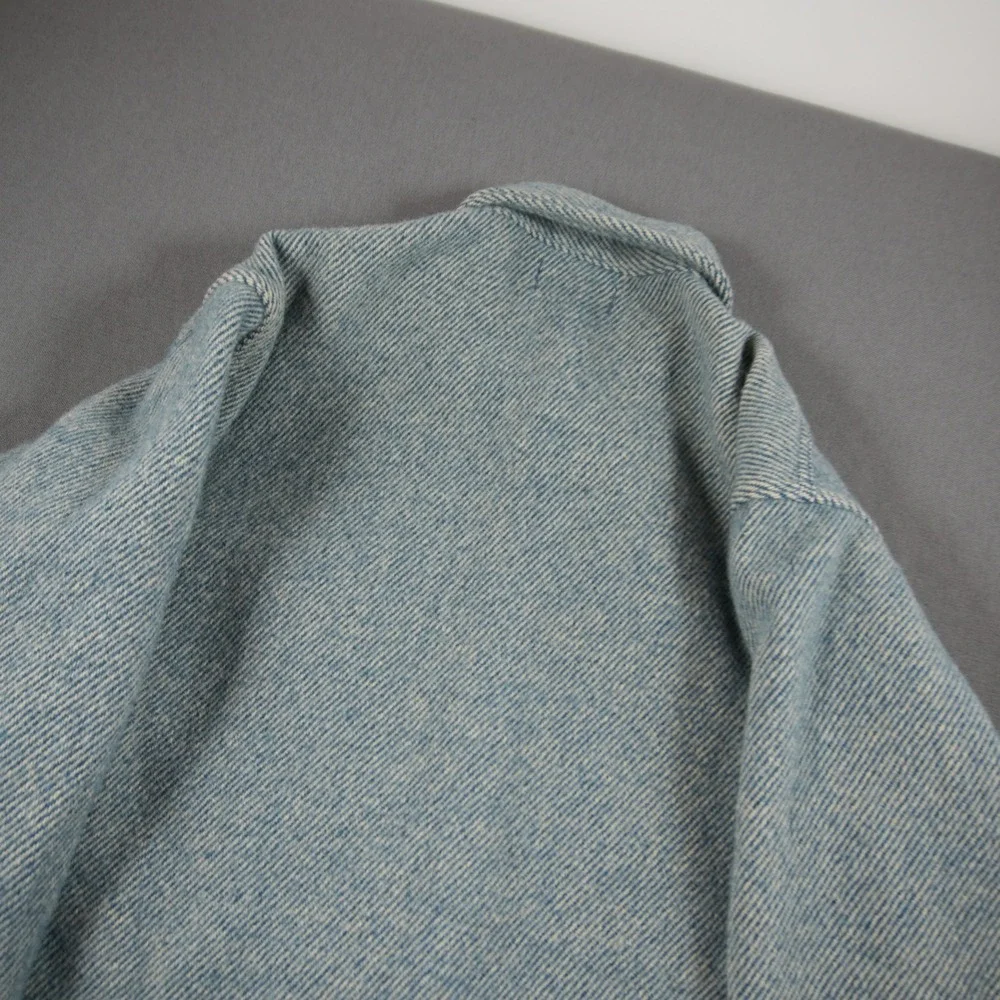 VTG L.L. Bean Northwoods USA 100% Wool Twill Men Shirt L Western Coastal Outdoor